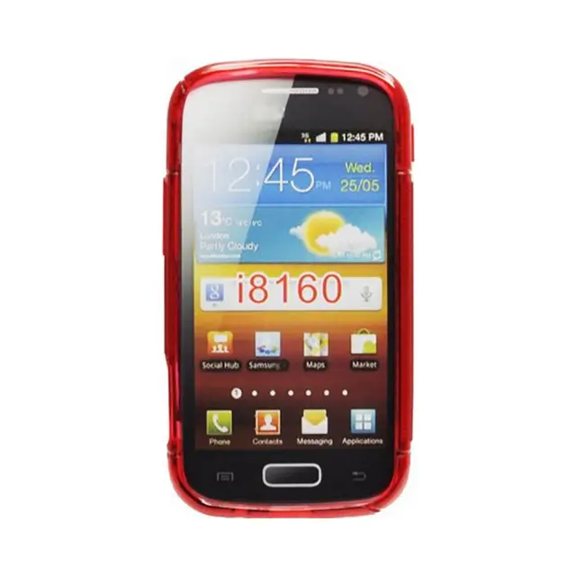 Θήκη Σιλικόνης S-Line Case Για Samsung Galaxy Ace 2 Κόκκινη 2