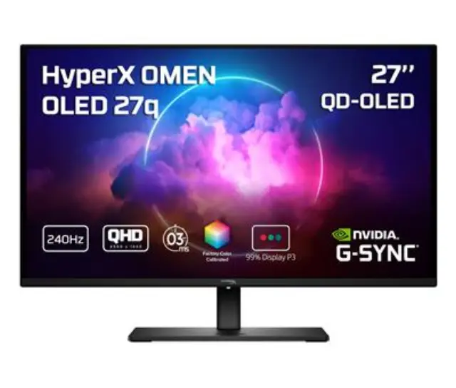 HP Monitor HyperX Omen 27q QHD QLED 240Hz 1MS 27'' (CH0R2E9)
