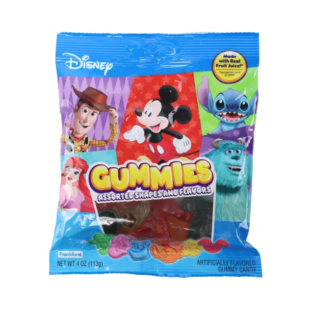 Frankford Disney Gummies Assorted Shapes And Flavors 113gr (Aνάλωση κατά προτίμηση πριν από 15/02/27)