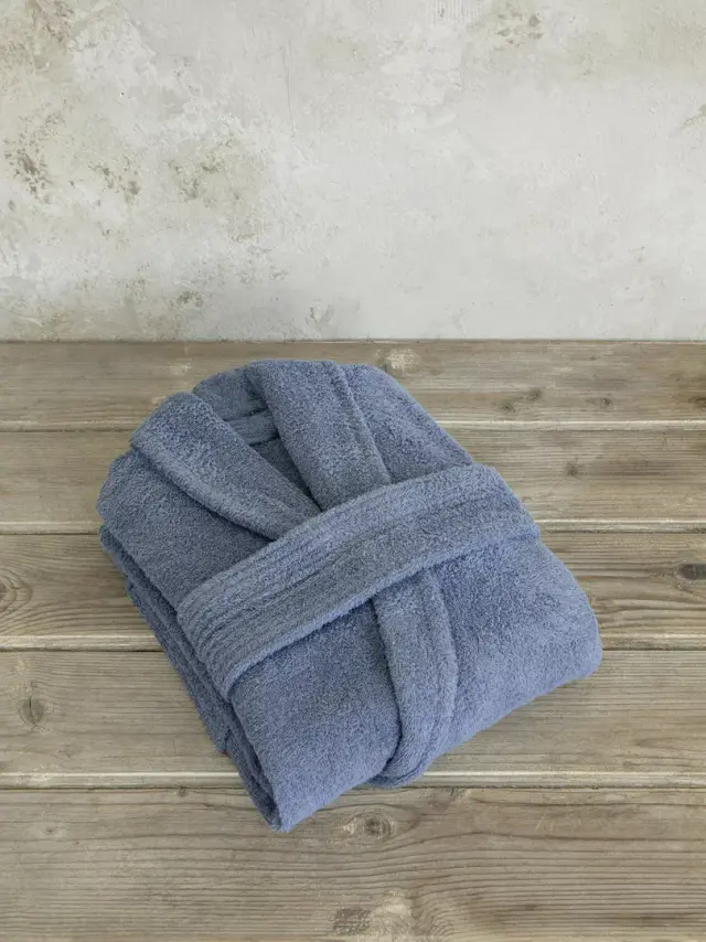 Μπουρνούζι Asana - Smoke Blue Μπλε Medium