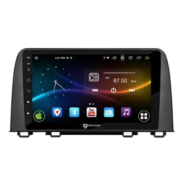 VenCore Οθόνη Multimedia Android 15 10.1" 9109A MTK6762 Octa-Core 2GB/32GB IPS με Πρόσοψη, CarPlay, Android Auto και Υποστήριξη Κάμερας Οπισθοπορείας AHD για Honda CRV 2017-2022 – Μαύρη (3236-10008-0160B1) 2
