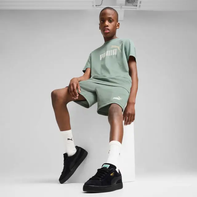 Puma Boy's Essentials 2 Color No1 Logo Shorts Πράσινο 685826-30 (Puma) 3