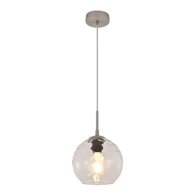 InLight Κρεμαστό φωτιστικό από διάφανο γυαλί 1XE27 D:18cm (4039-B-Transparent)