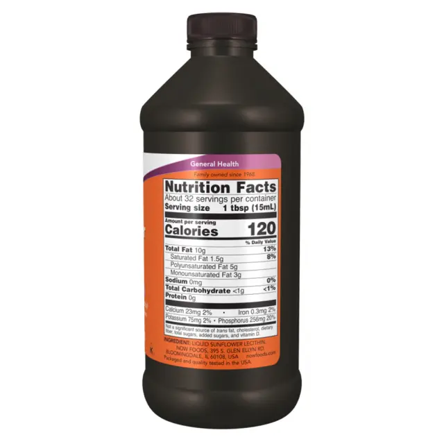Now Foods Sunflower Liquid Lecithin 2