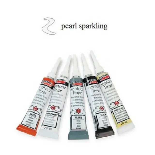 Contour Liner ανάγλυφο περίγραμμα Pentart 20ml - Pearl Sparkling