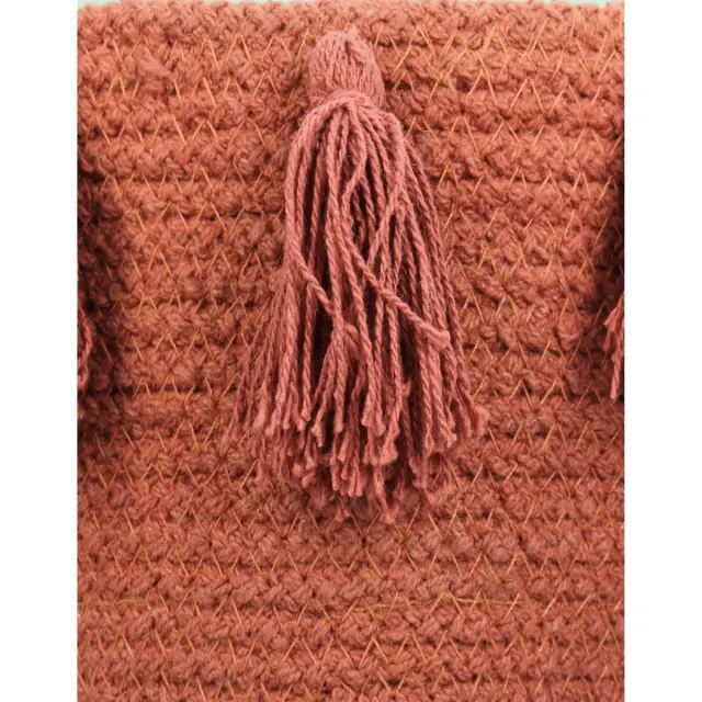 Καλάθι Κοραλί Βαμβακερό 25x25x25cm Σετ 3Τμχ 3