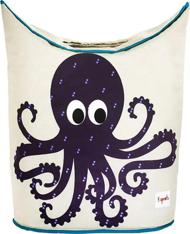 3 Sprouts καλάθι για τα άπλυτα Laundry Hamper Octopus Purple - 0812895000139 - 0317-ILHOCT