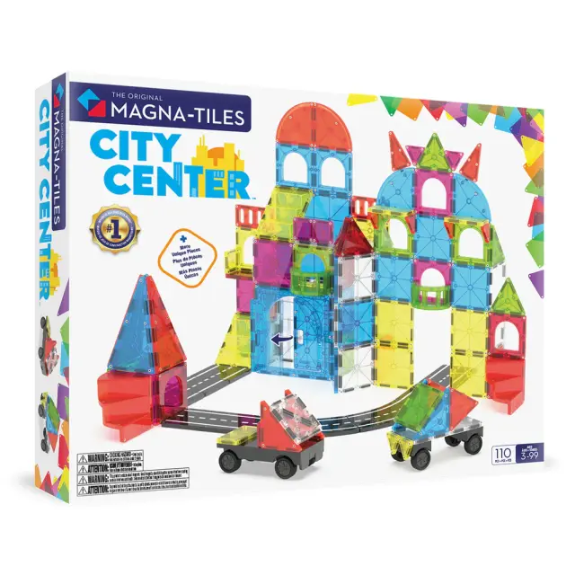 Magna-Tiles Μαγνητικά Πλακίδια City Center 110 Κομμάτια (3+ ετών) 251110CC