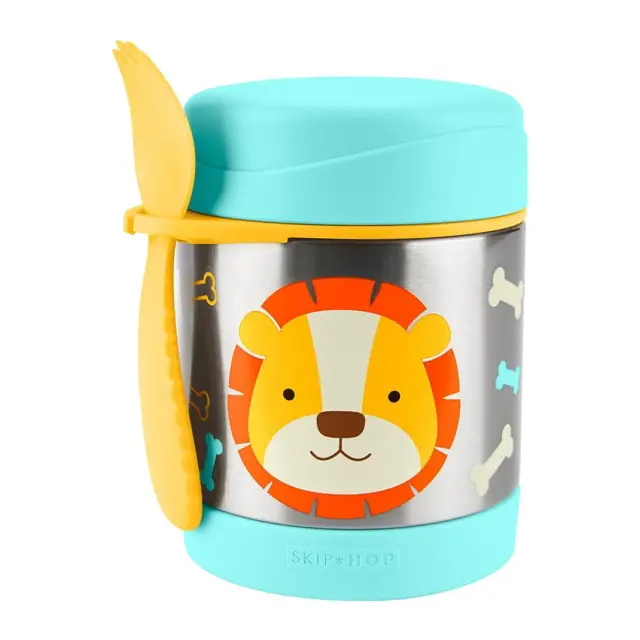 Skip Hop Zoo Ανοξείδωτος Θερμός Φαγητού 325ml Lion Turquoise