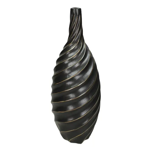 Βάζο Μαύρο Πέτρα 20.5x15x30cm 3