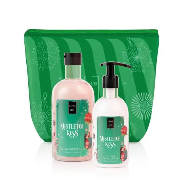 Lavish Care Mistletoe Kiss Σετ Περιποίησης για Ενυδάτωση & Καθαρισμό Σώματος με Αφρόλουτρο , Κρέμα Σώματος & Νεσεσέρ