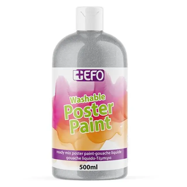 Τέμπερα +Efo 500ml Ασημί
