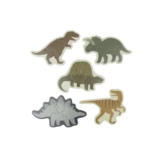 A Little Lovely Company: 5 Puzzle Dinosaurs (2+ ετών) PGPUDI06 2