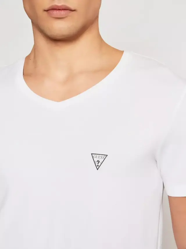 Guess - Ανδρικό T-shirt Slim Fit U97M01JR003-A009 Λευκό - XL 3