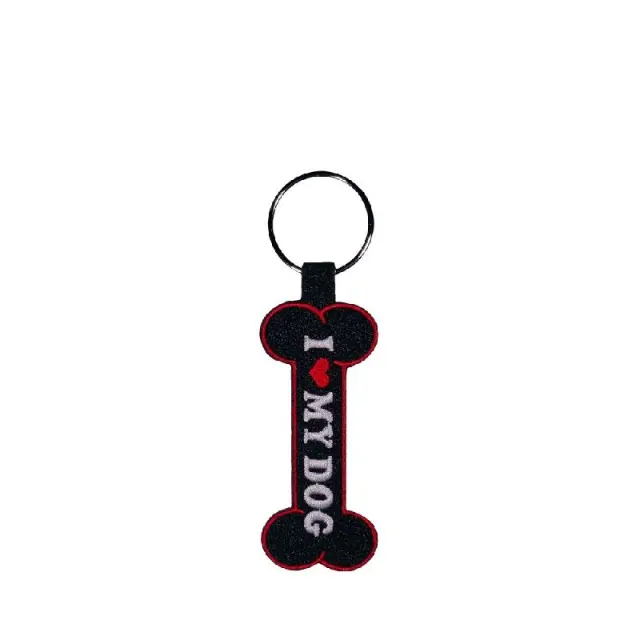 ActionLab Κεντητό Μπρελόκ Bone Black Μονόχρωμο 2