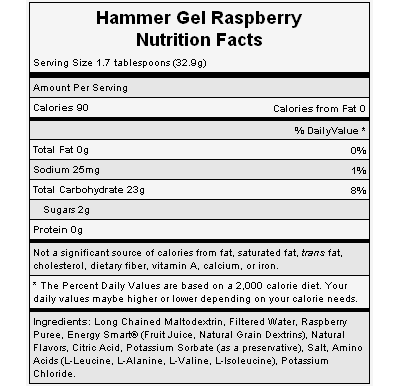 Hammer Energy Gel 33gr Rasberry 2