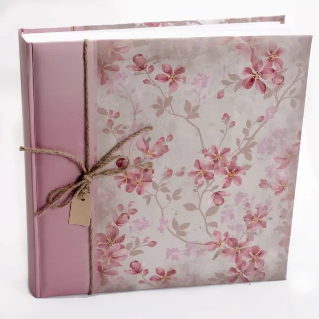 Άλμπουμ Giardino ροζ-μπεζ με Ριζόχαρτο 32×32 cm 100 σελίδες