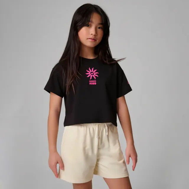 4F T-shirt Cropped Deep Black 4FJWSS26TTSHF2941-20S - 164