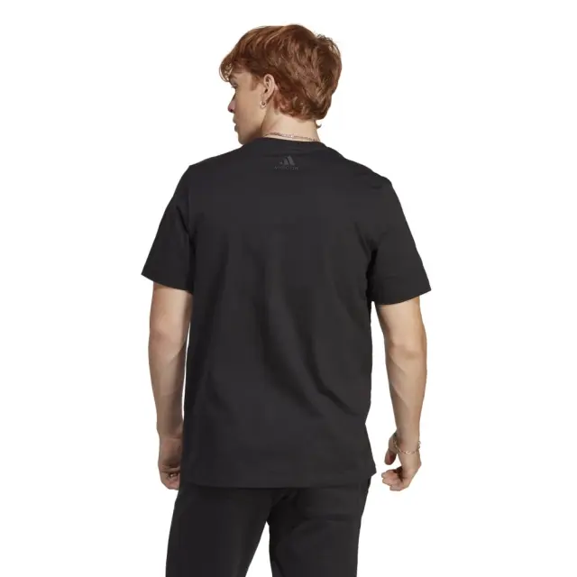 adidas Essentials Single T-Shirt (IC9347-Black) - Μαύρο 3