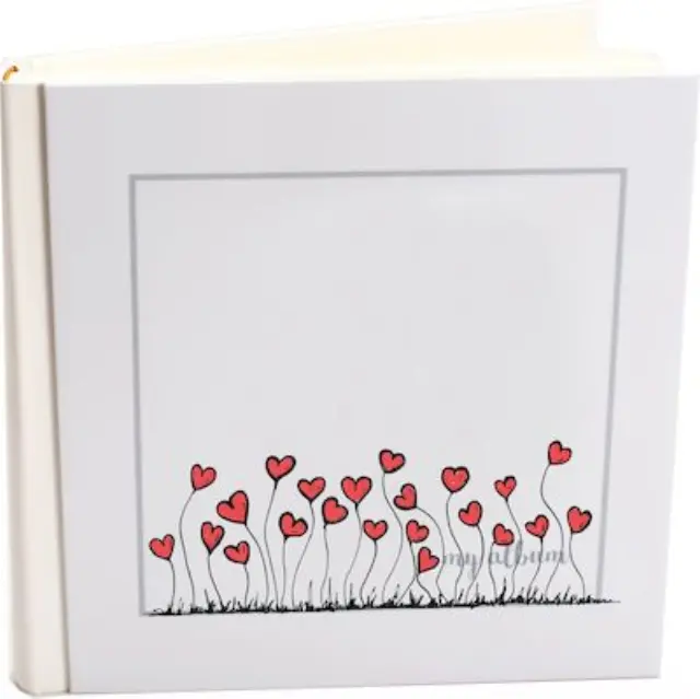 Άλμπουμ my album red hearts ριζόχαρτο 35x35cm και κουτί άλμπουμ
