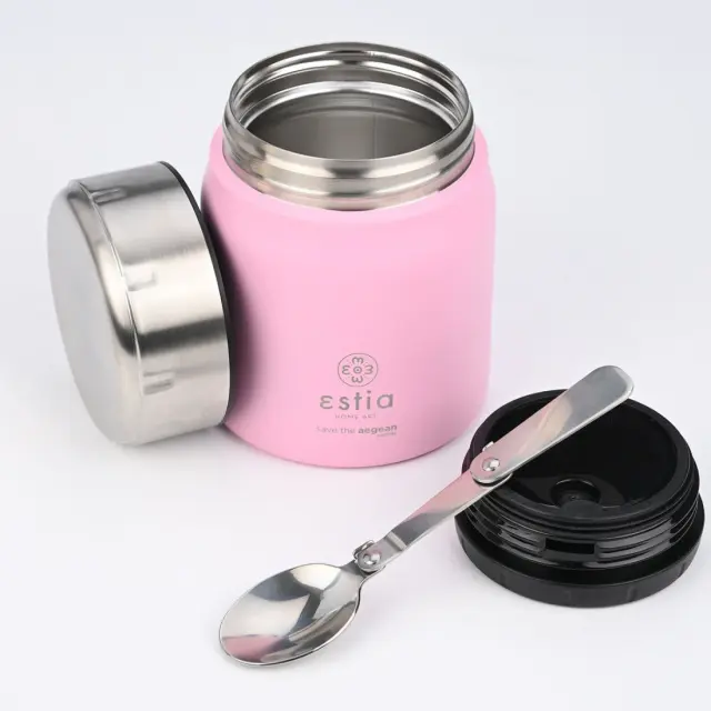 Estia Save The Aegean Δοχείο Φαγητού Inox Θερμός Blossom Rose 500ml