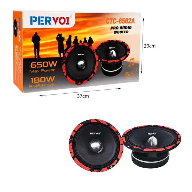 PERVOI Ηχείο Αυτοκινήτου Woofer 6,5 Ιντσών 650W CTC-6562A - Pro Audio Car Woofer Speaker 014495 3