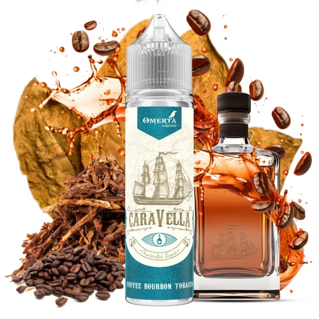 Coffee Bourbon Tobacco 15ml (60ml) - Caravella by Omerta
