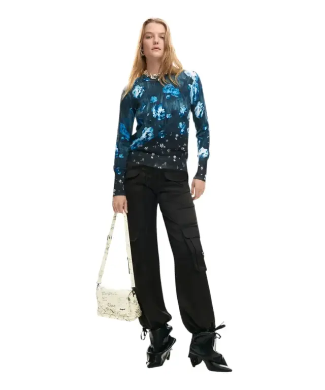 Desigual - Γυναικεία Μπλούζα Fargo 26SWJF11-2000 Μπλε 3