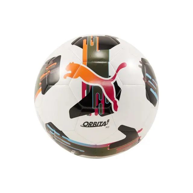 Puma Orbita 6 Size 5 Foot Ball Άσπρο - Μαύρο 084335-01 (Puma) - 5