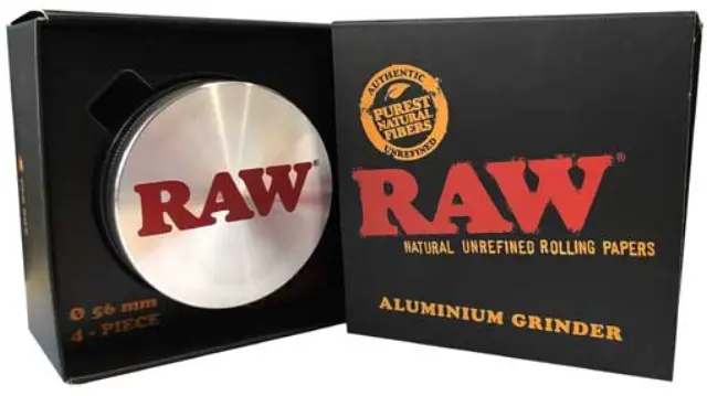 RAW Grinder Τρίφτης Αλουμινίου 56mm - 4 Parts 3