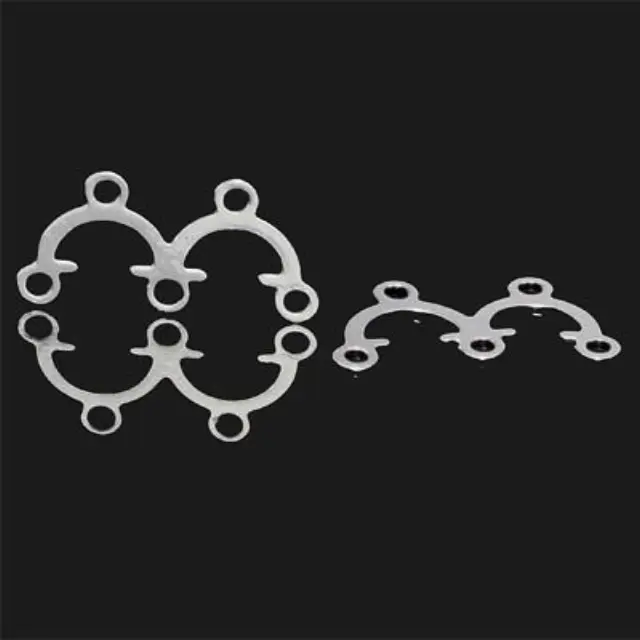 Διακοσμητικό Εξάρτημα Σκουλαρικιού Forever Silver 3 Loop Chandelier 9x18mm - 2τεμ
