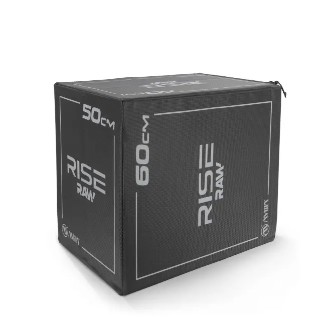 AMILA Πλειομετρικό Κουτί Plyo Box Raw Rise 40x50x60 cm - Μαύρο (95146)