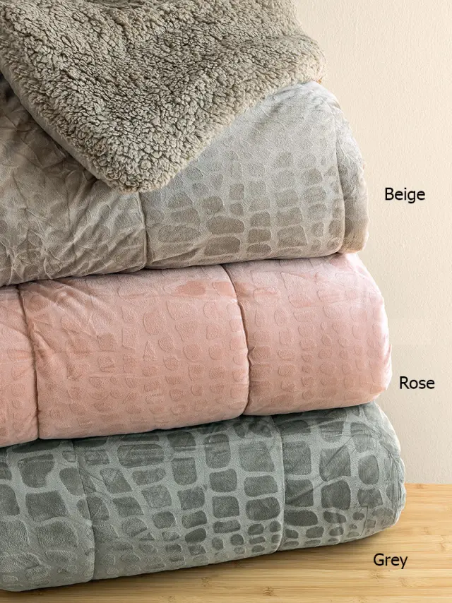 Κουβερτοπαπλωμα Υπερδιπλο FLO Collection 220x240 FLO ROSE Palamaiki - ΥΠΕΡΔΙΠΛΟ 220 x 240