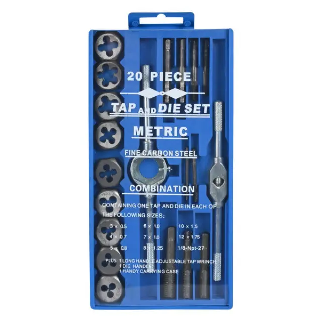 Tap and die set 20 pieces