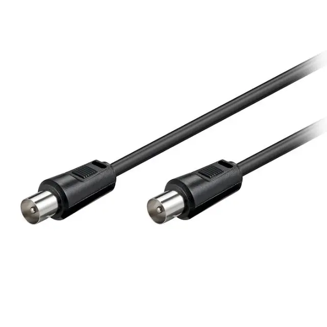 Καλώδιο IEC (Coax) αρσ. - IEC (Coax) αρσ., 1.50m σε μαύρο χρώμα.