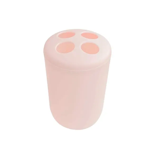 Θήκες οδοντόβουρτσας πλαστικές σε σετ 5Χ - Light Pink - 21650