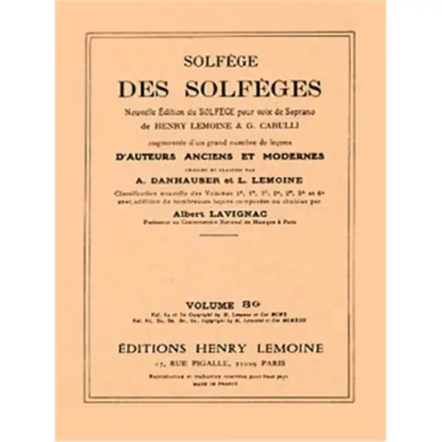Lemoine Solfege 3G (με συνοδεία)