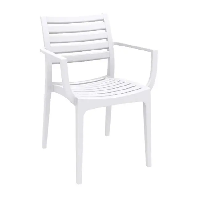 Πολυθρόνα Στοιβαζόμενη ARTEMIS Λευκό PP 58x58x82cm