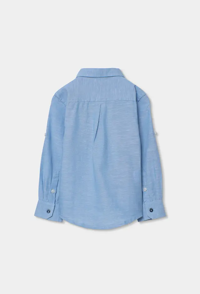 Boboli Linen πουκάμισο μακρυμάνικο για αγόρι 873019-2583 - 10 2