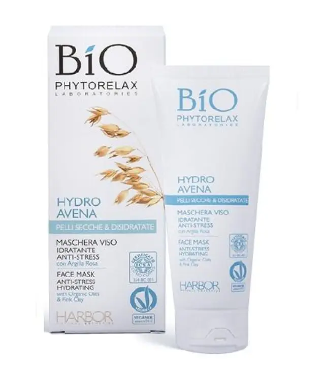 Phytorelax Bio Hydro Avena Face Mask Anti-Stress Hydrating Μάσκα Προσώπου για Ενυδάτωση και Λάμψη, 75ml