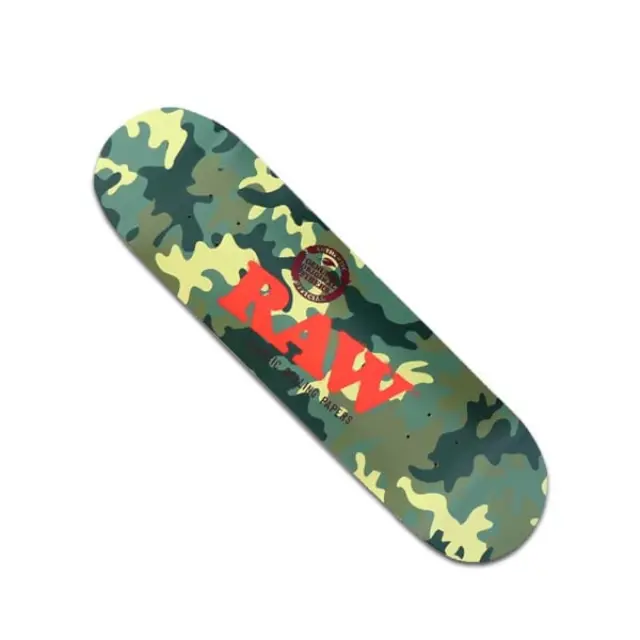 Raw Σανίδα Skateboard - Camo & Black