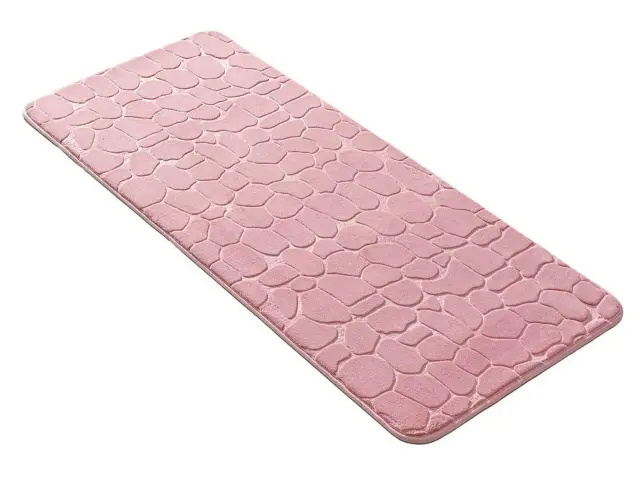 Πατάκι Μπάνιου Ricochet Douceur d'intérieur με memory foam και διαστάσεις 50x120cm - Powered Pink 1802104 3