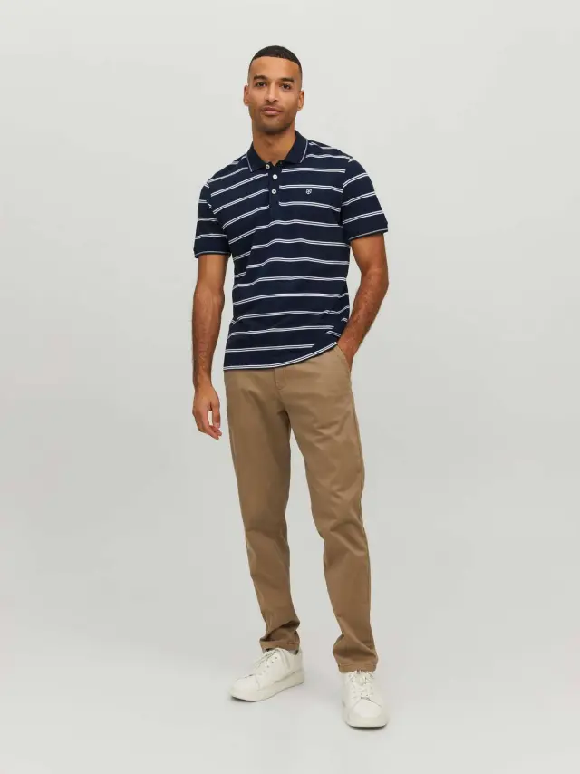 JPRBLUWIN LIGHT STRIPE SS POLO Salute 2
