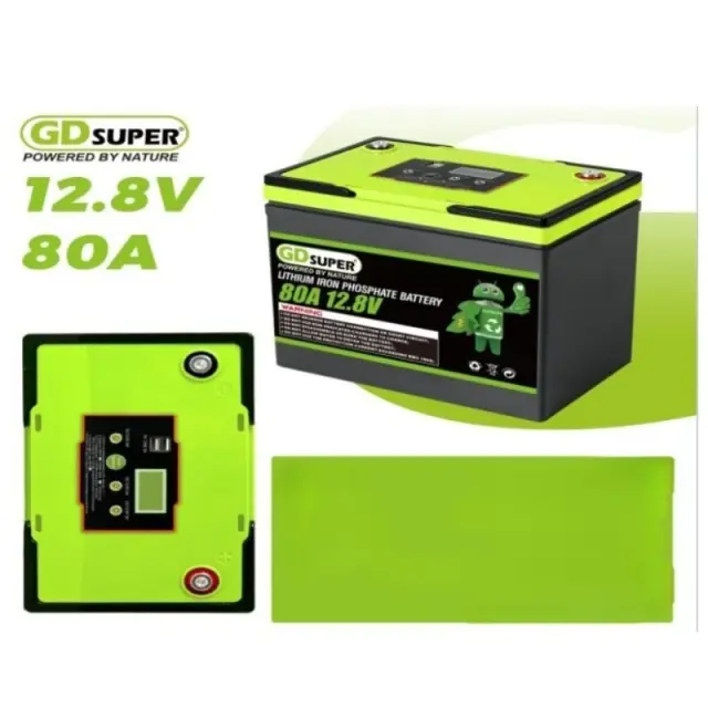ΜΠΑΤΑΡΙΑ ΛΙΘΙΟΥ ΦΩΣΦΟΡΙΚΟΥ ΣΙΔΗΡΟΥ GD SUPER 80A 12.8V
