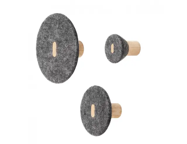 Σετ κρεμάστρες τοίχου Blomus Pela - Dark Gray - 3 τεμάχια25553