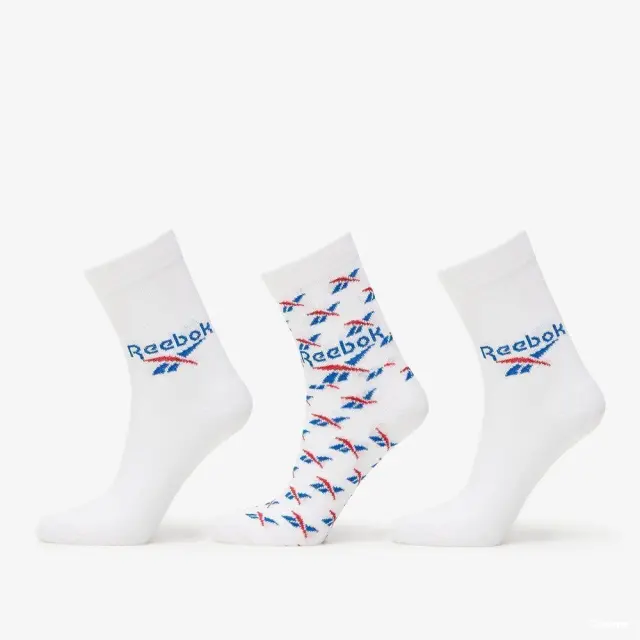 Reebok Classics Fold-Over Socks 3 Pairs (GG6684-White) - Λευκό 2