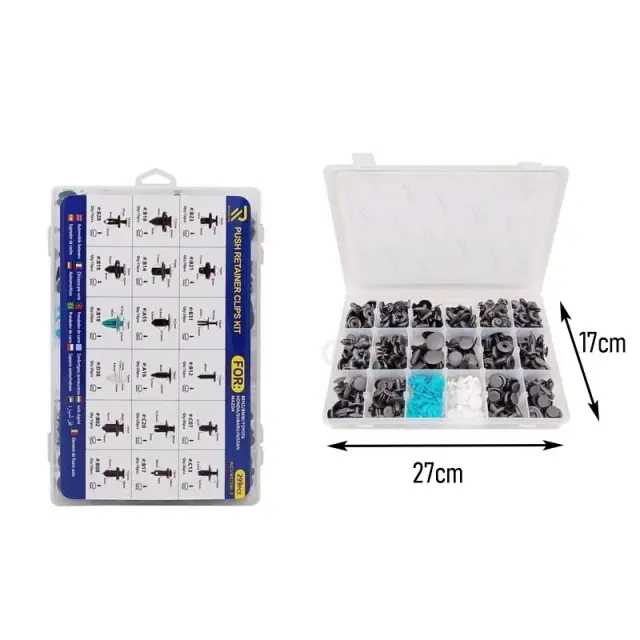 Rchang Πλαστικά κλίπς αυτοκινήτου Universal 299τμχ - Push Retainer Clips Kit 101293 3