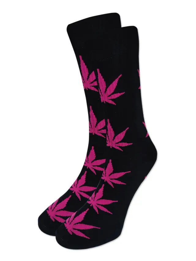 Βαμβακερή Κάλτσα με Σχέδια Marijuana NODO - 41-46 2