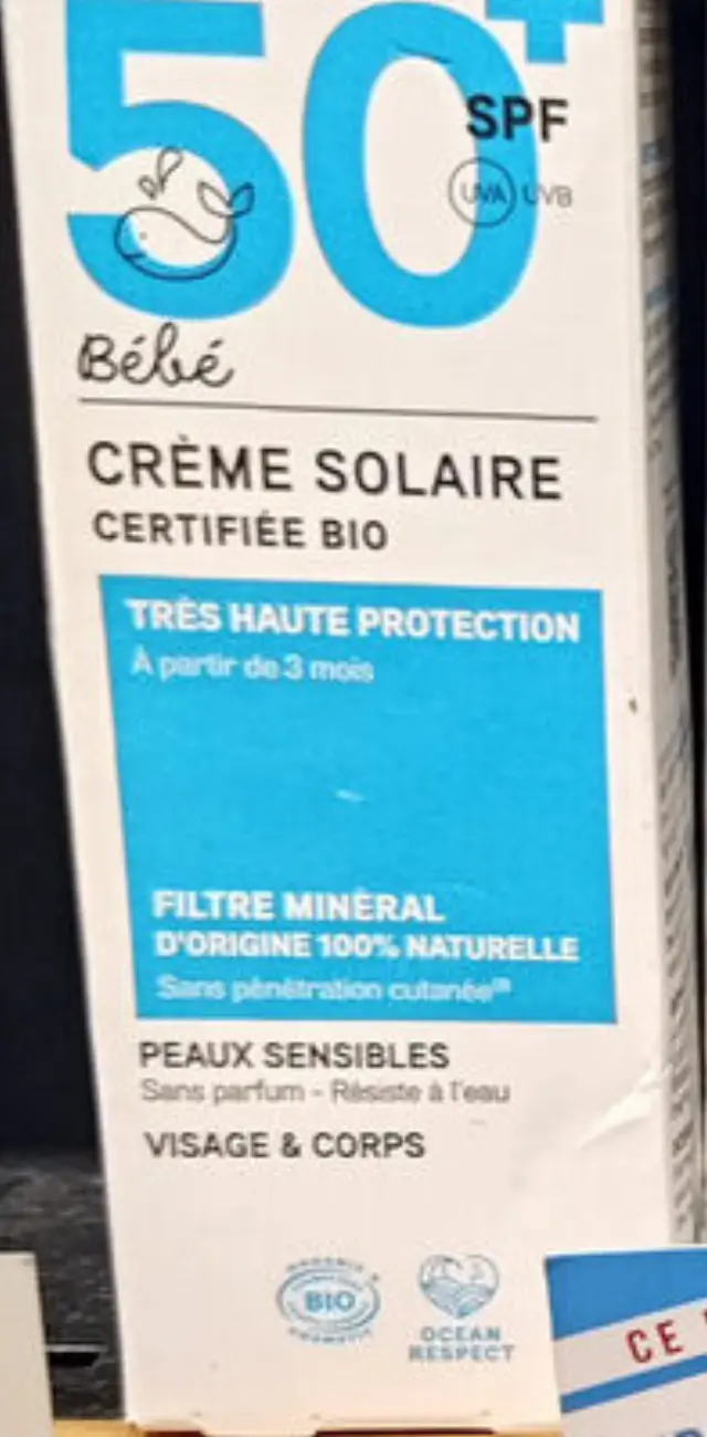 Acorelle Certified Organic Baby Sunscreen - Βιολογικό Αντηλιακό για Βρέφη SPF 50+, 50ml