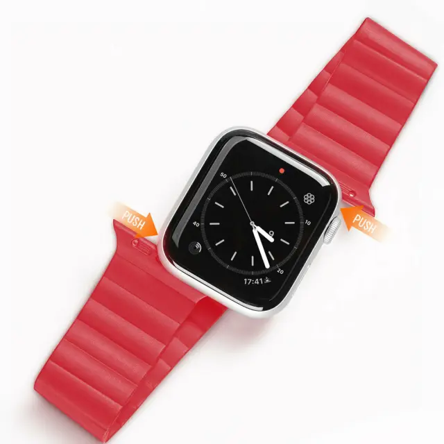 Strap for APPLE WATCH 38 / 40 / 41 MM Dux Ducis Watch Strap red